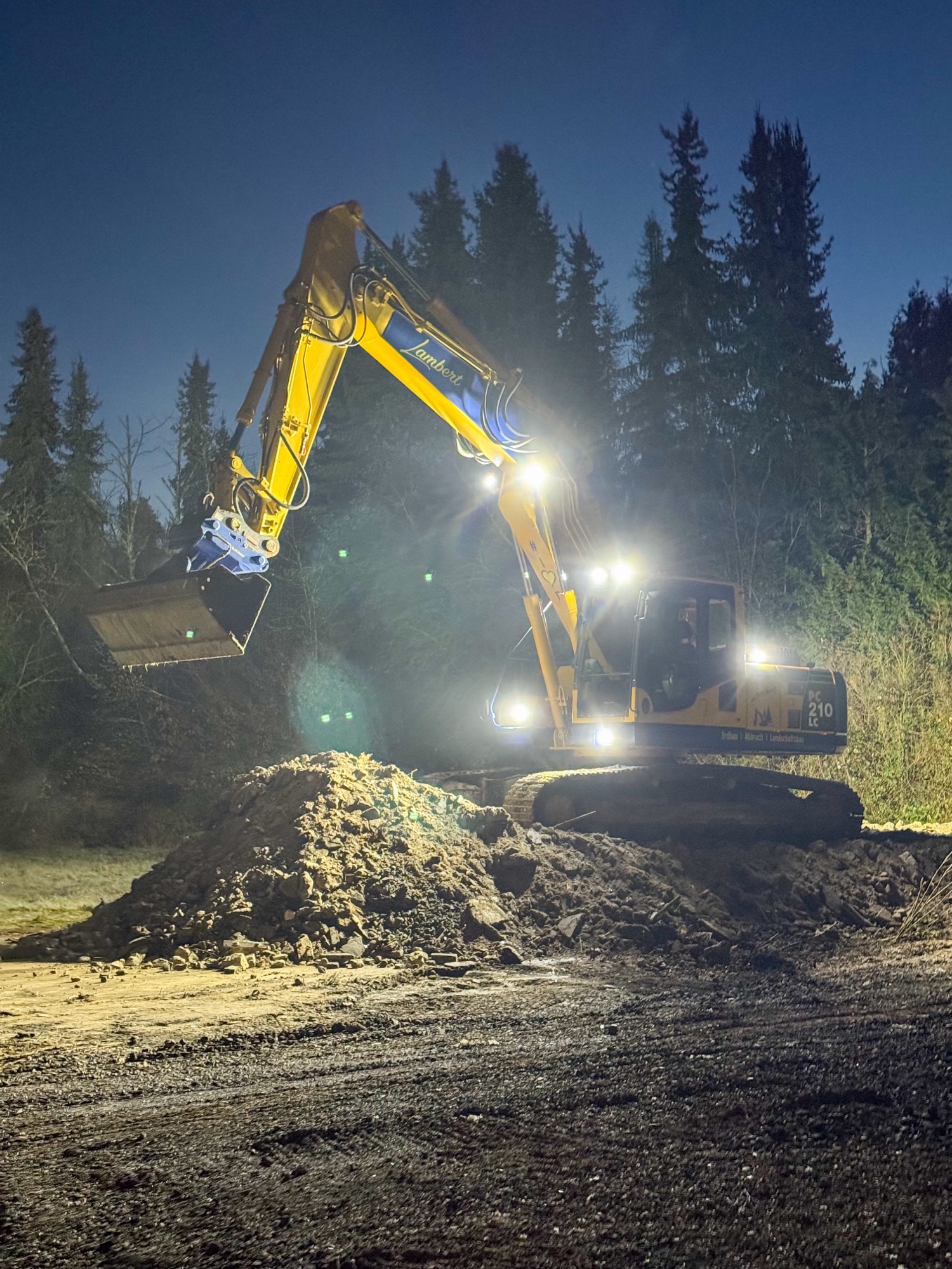 Erdbau – Massenverladen Schiffweiler im Saarland